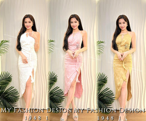 🔥金卡独家爆款🔥高品质气质提花款收腰连体裙 RM109 Only🌸 （2-T4）