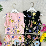 🔥金卡独家爆款🔥高品质气质款花花套装 上衣 ➕ 裙子 RM149 Only🌸（1-D3）