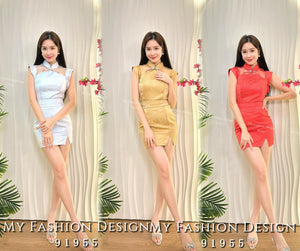 🧨金卡独家爆款🧨高品质气质款旗袍套装 上衣 ➕ 裤裙 RM129 Only🌸（1-D3）