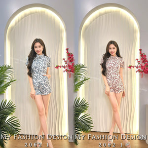 🧨金卡独家爆款🧨高品质气质款旗袍套装 上衣 ➕ 裤子 RM129 Only🌸 （1-D4）