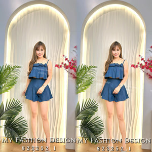 🔥爆款新品🔥高品质气质牛仔套装 上衣➕裤子 RM99 Only🌸（补现货）