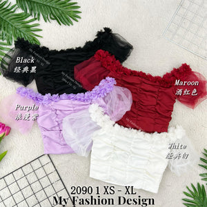 🔥黑卡独家爆款🔥高品质气质款一字领时装上衣 RM65 Only🌸（1-F4）