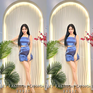 爆款新品🔥高品质气质缎面款套装 上衣 ➕ 裤裙 RM93 Only🌸（1-P3）