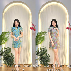 🧨黑卡独家爆款🧨高品质气质提花款旗袍连体裙 RM109 Only🌸 （2-K1）