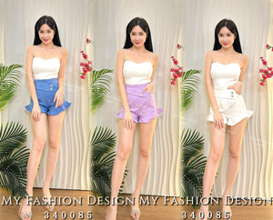 🔥黑卡独家爆款🔥高品质高腰锦棉荷叶边短裤 RM62 Only🌸（1-K3）