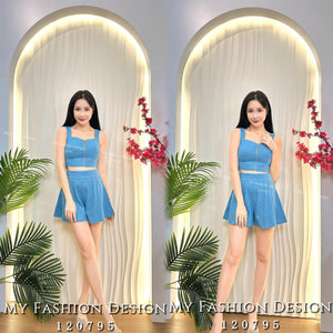 爆款新品🔥高品质气质款牛仔套装 上衣 ➕ 短裤 RM109 Only🌸（补现货）