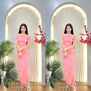 🔥爆款新品🔥高品质一字领连体长裙 RM89 Only🌸（1-K3）（2-A3）