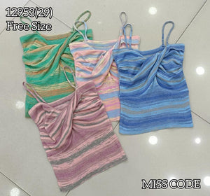 爆款新品🔥高品质吊带针织上衣 RM29 Only🌸 (1-C4)