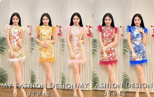 🔥独家爆款🔥高品质气质提花旗袍套装 上衣 ➕ 裤裙 RM199 Only🌸（1-G3）