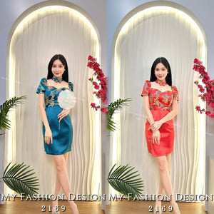 🔥金卡独家爆款🔥高品质气质旗袍款连体裙 RM119 Only🌸  （1-J3）