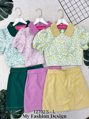 @爆款新品🔥高品质气质款时装套装 上衣➕ 裤裙 RM113 Only🌸（2-Q3）