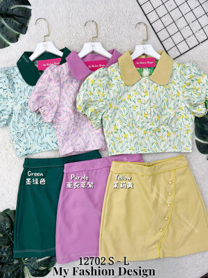 @爆款新品🔥高品质气质款时装套装 上衣➕ 裤裙 RM113 Only🌸（2-Q3）