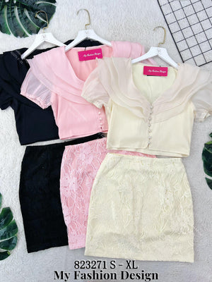 爆款新品🔥高品质气质款时装套装 上衣 ➕ 裙子 RM119 Only🌸（1-C2）