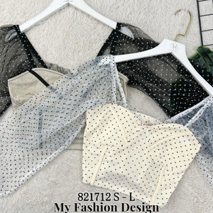 爆款新品🔥高品质气质款时装波点上衣 RM59 Only🌸（1-C3）