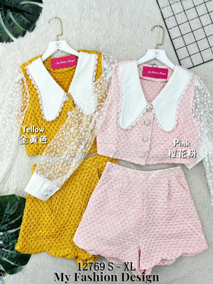 爆款新品🔥高品质气质款套装 上衣 ➕ 裤子 RM109 Only🌸（1-B2）