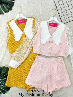 爆款新品🔥高品质气质款套装 上衣 ➕ 裤子 RM109 Only🌸（1-B2）