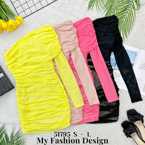 爆款新品🔥高品质气质款斜肩连体裙 RM89 Only🌸（2-X4）