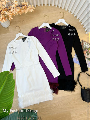 @🔥黑卡独家爆款🔥高品质气质款罗马拼接连体裙 RM89 Only🌸（2-I1）