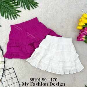 爆款新品🔥高品质女童高腰蛋糕裤裙 RM49 Only🌸（2-Y2）