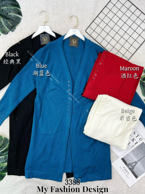 黑卡独家新品🔥 高品质针织开衫长版外套 RM79 Only🌸（2-S1 / U1）