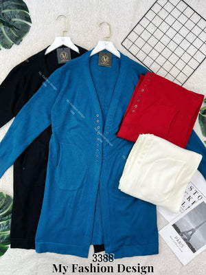 黑卡独家新品🔥 高品质针织开衫长版外套 RM79 Only🌸（2-S1 / U1）