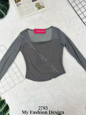 爆款新品🔥 高品质网纱拼接棉质长袖上衣 RM42 Only🌸（2-B3）