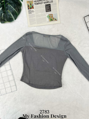 爆款新品🔥 高品质网纱拼接棉质长袖上衣 RM42 Only🌸（2-B3）