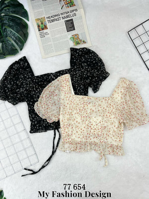 爆款新品🔥 高品质碎花抽绳时装上衣 RM59 Only🌸（2-B3）