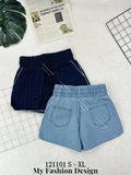 爆款新品🔥 高品质高腰牛仔短裤 🌸 （原价 RM65 ）（1-D2）