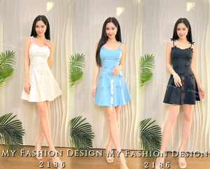 🔥黑卡独家爆款🔥 高品质吊带款锦棉蝴蝶结连体裙 RM99 Only🌸 （2-L3）