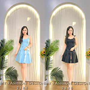 🔥黑卡独家爆款🔥 高品质吊带款锦棉蝴蝶结连体裙 RM99 Only🌸 （2-L3）