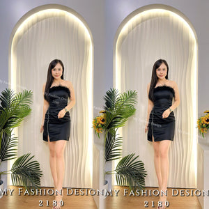🔥黑卡独家爆款🔥 高品质气质抹胸款修身连体裙 RM109 Only🌸 （2-N1）