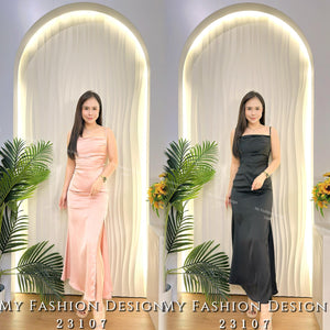 爆款新品🔥 高品质吊带款缎面连体裙 RM109 Only🌸（2-W2）