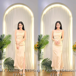 爆款新品🔥 高品质吊带款缎面连体裙 RM109 Only🌸（2-W2）