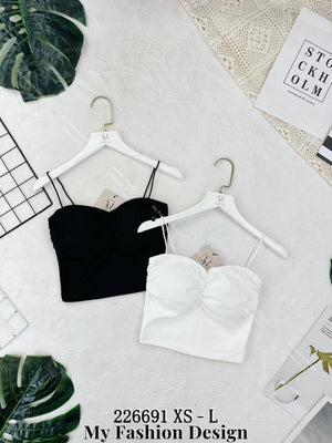 🔥奶卡独家爆款🔥高品质吊带棉质上衣 RM39 Only🌸 （有胸垫）（1-B3）