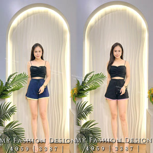 独家爆款🔥高品质高腰拼色休闲短裤 RM62 only🌸 （1-J4）