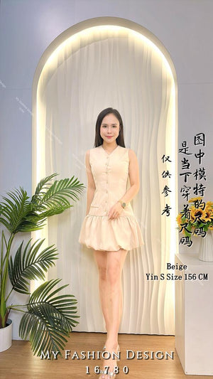 爆款新品🔥 高品质修身款花苞连体裙 RM89 Only🌸(2-H4)