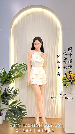 爆款新品🔥 高品质cut in款荷叶边套装 上衣 ➕ 裤裙 RM119 Only🌸(1-O3)