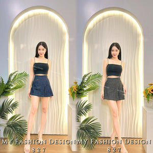 爆款新品🔥高品质高腰牛仔百褶裤裙 RM59 Only🌸（2-W2）