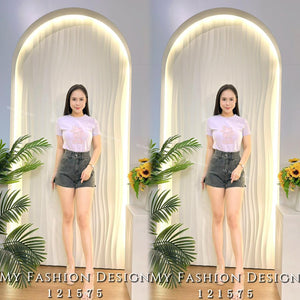 爆款新品🔥 高品质高腰牛仔短裤 RM65 Only🌸 (2-G2)