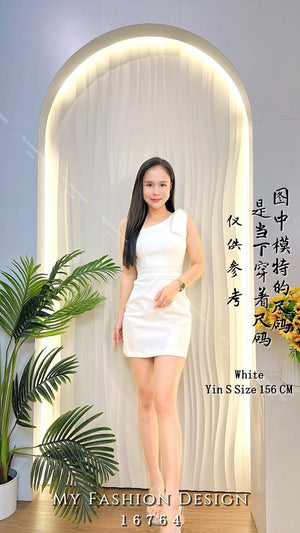 爆款新品🔥高品质斜边锦棉连身裤裙 RM85 Only🌸(2-D3)