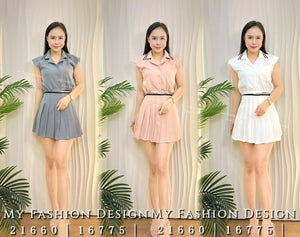 爆款新品🔥高品质小飞袖百褶套装 上衣➕裤裙 RM105 Only🌸（2-R3）