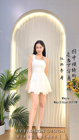 爆款新品🔥 高品质锦棉拼接网纱连体裤裙 RM115 Only🌸（2-W2）