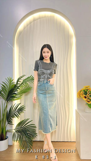 爆款新品🔥 高品质高腰牛仔半身裙 RM65 Only🌸（2-W2）