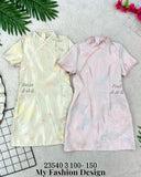爆款新品🔥 高品质提花女童旗袍连体裙 RM89 Only🌸（2-T3）
