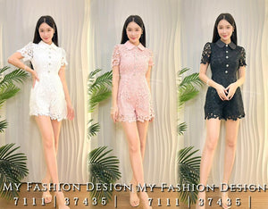 爆款新品🔥 高品质气质水溶花连体短裤 RM99 Only🌸 (2-R2)