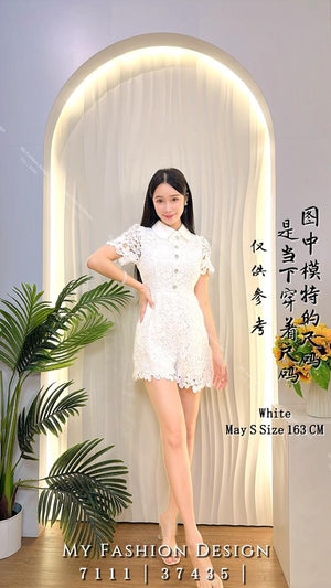 爆款新品🔥 高品质气质水溶花连体短裤 RM99 Only🌸 (2-R2)