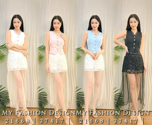 爆款新品🔥 高品质气质款马甲套装 上衣 ➕ 裤裙 RM125 Only🌸 (2-L3)（1-F3）