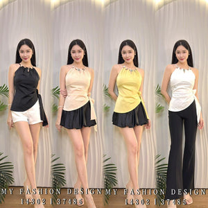 爆款新品🔥高品质缎面挂脖上衣 RM59 Only🌸(2-J2)