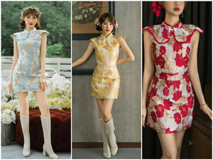 🏮MFD 独家爆款🏮 高品质提花旗袍套装 上衣 ➕ 裤裙 RM139 Only🌸（1-I3）